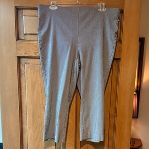 Counterparts Black and White Striped Cropped Pants